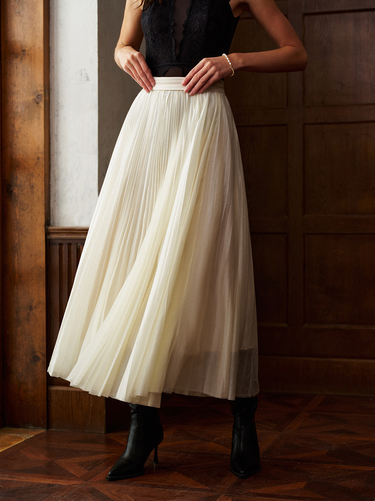 Elegante Faltenrock | Mid-Waist Plissee-Rock