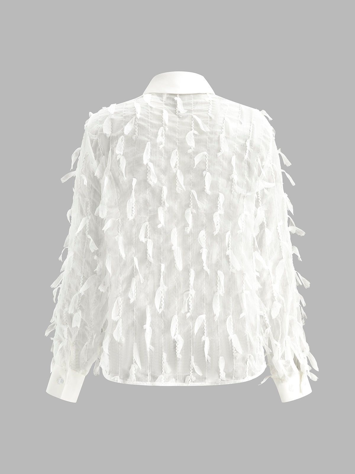 Livia | Chiffon-Tassel Poloshirt