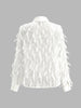 Livia | Chiffon-Tassel Poloshirt