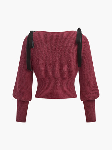 Sophie | Verspielter Pullover mit Schleifen-Design