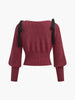 Sophie | Verspielter Pullover mit Schleifen-Design