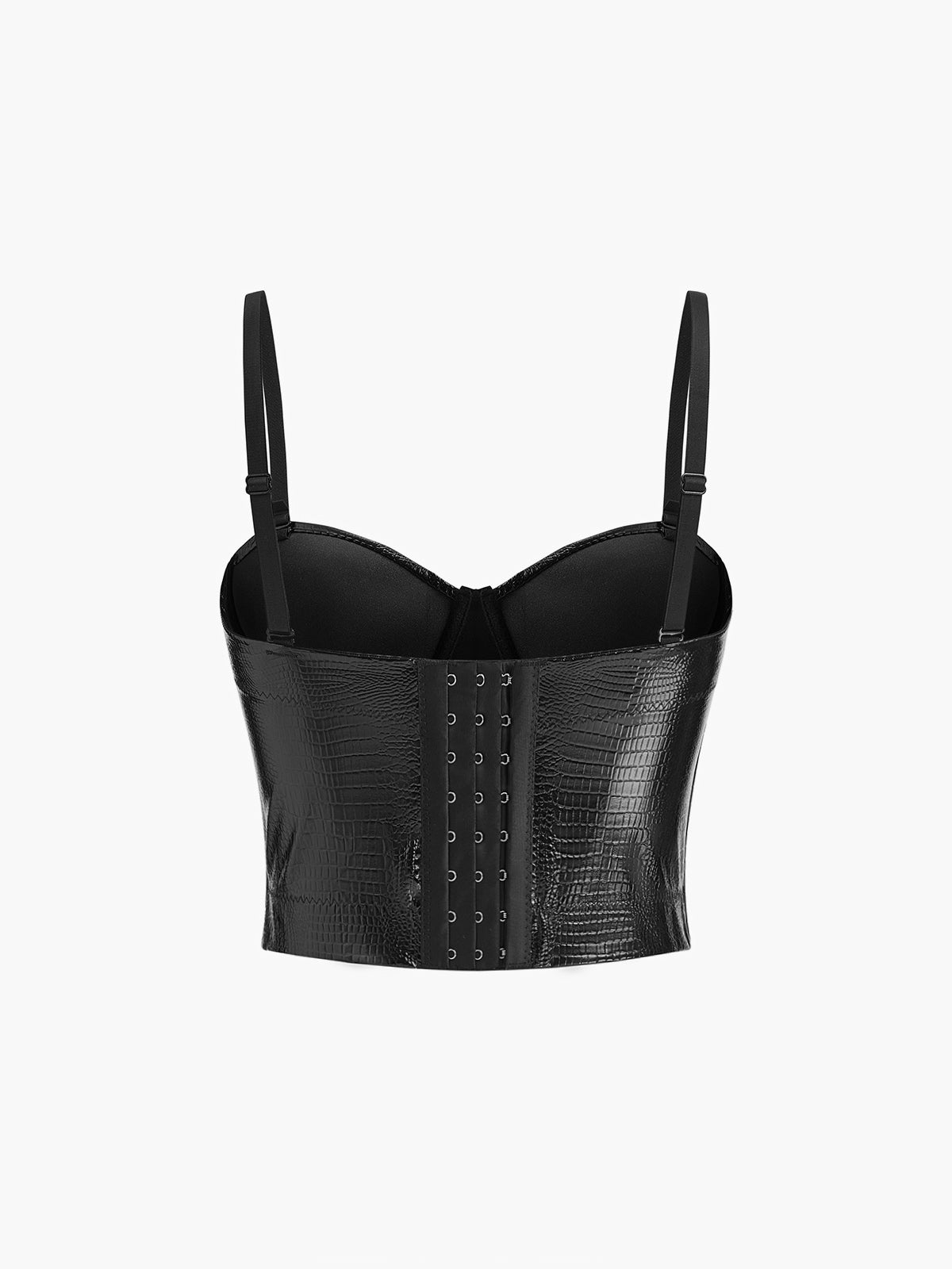Elina | Krokodil-Prägedesign Korsett-Top