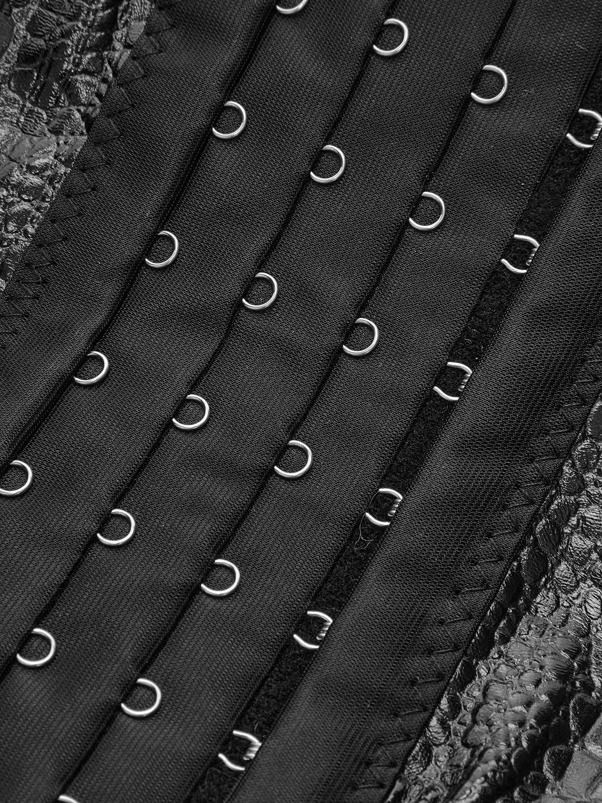 Elina | Krokodil-Prägedesign Korsett-Top