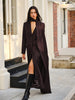 Eleganz | V-Ausschnitt Trench Coat mit Schal