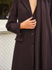 Eleganz | V-Ausschnitt Trench Coat mit Schal