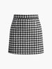 Clara | Eleganter Plaid Tweed Minirock