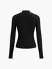 Lukas | Elegantes Ruching Langarmshirt