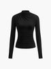 Lukas | Elegantes Ruching Langarmshirt