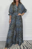 Leah | Lässiger weiter Overall mit Panther-Print