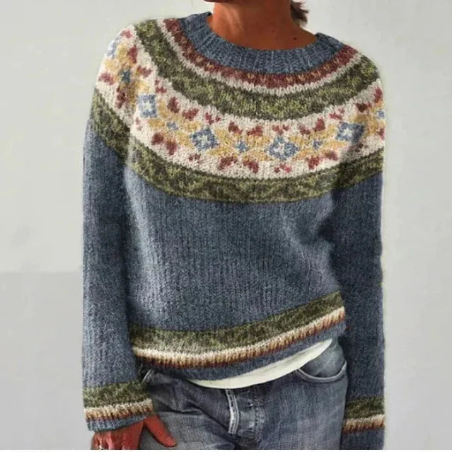 Silvia | Retro-Herbstpullover