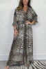 Leah | Lässiger weiter Overall mit Panther-Print