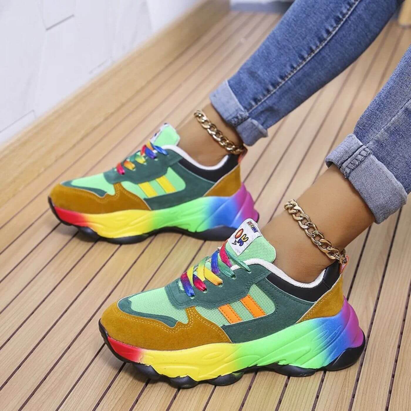 Naomi | Eleganter und farbenfroher orthopädischer Sneaker