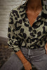 Jeremias | Chemisier Tymou - khaki mit Leopardenmuster