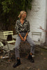 Jeremias | Chemisier Tymou - khaki mit Leopardenmuster