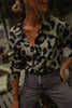 Jeremias | Chemisier Tymou - khaki mit Leopardenmuster