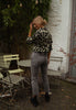 Jeremias | Chemisier Tymou - khaki mit Leopardenmuster