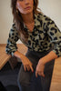 Jeremias | Chemisier Tymou - khaki mit Leopardenmuster
