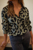Jeremias | Chemisier Tymou - khaki mit Leopardenmuster