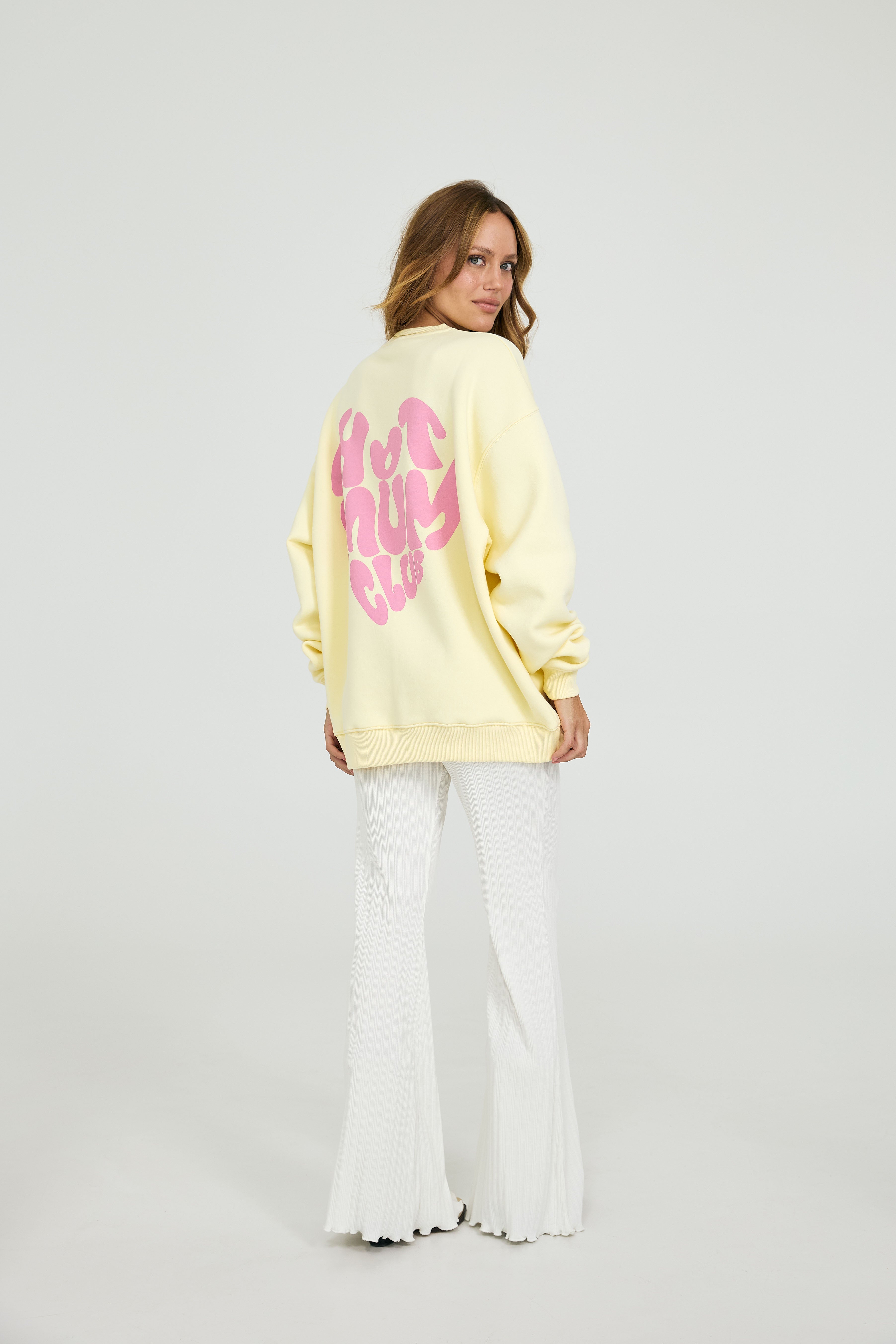 Oakleigh | OV Pullover Hot Mum Club Zitrone
