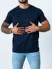 Nadine | BASIC SLIM-FIT T-SHIRT | NAVY