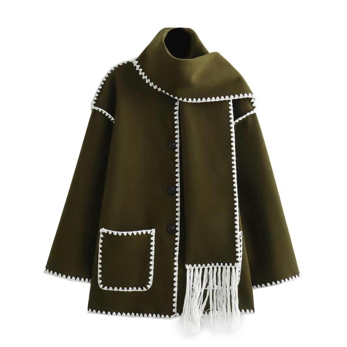 Alessia | Gemütliche Jacke aus Wolle und Baumwolle