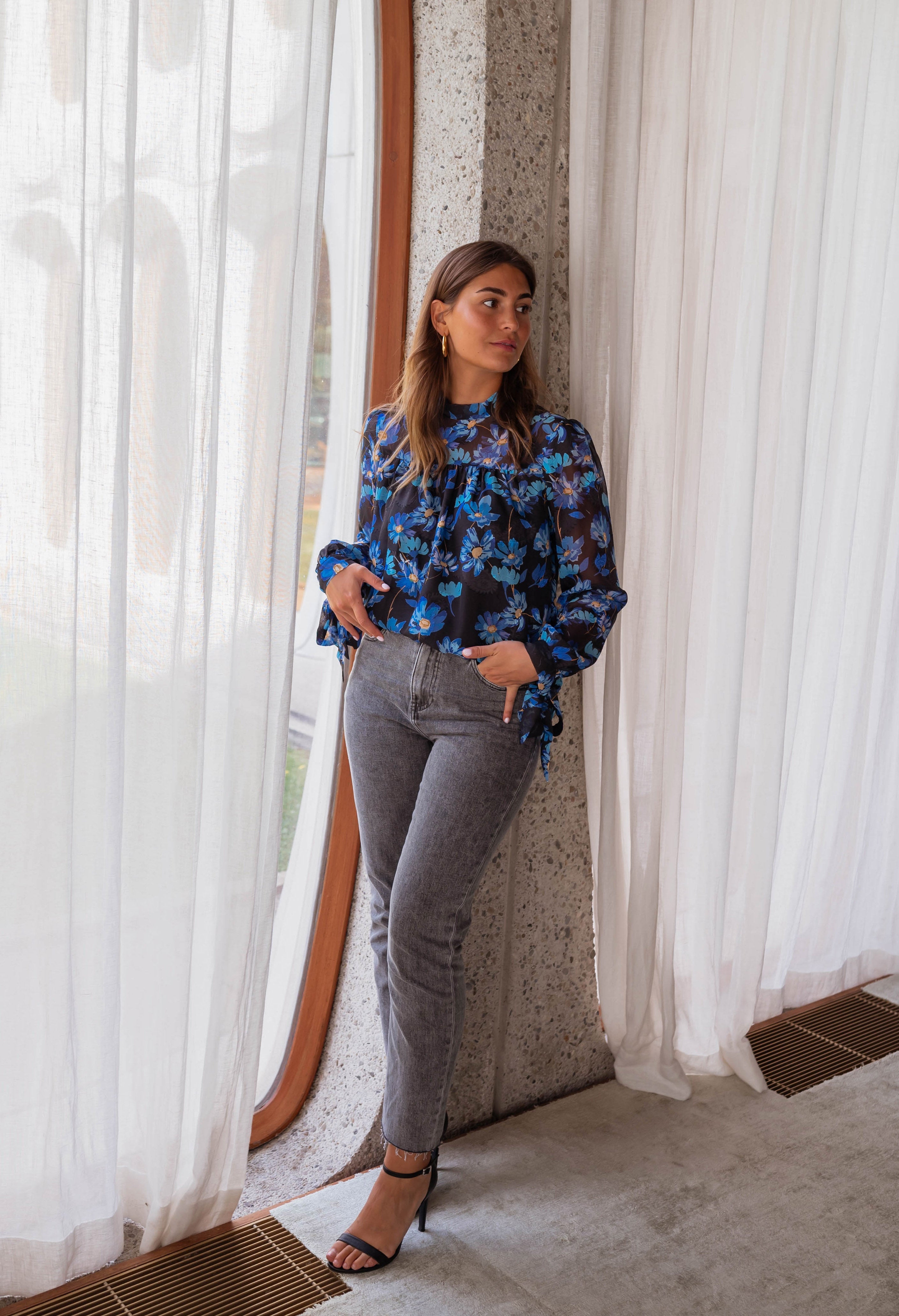 Julia | Jeans - hellgrau