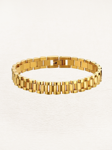 La Belleza - Elegante Gliederarmband 18K-Goldbeschichtung für den Perfekten Look