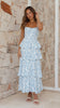 Nellie | Maxikleid - Blaue Blumen