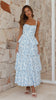 Nellie | Maxikleid - Blaue Blumen