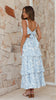 Nellie | Maxikleid - Blaue Blumen