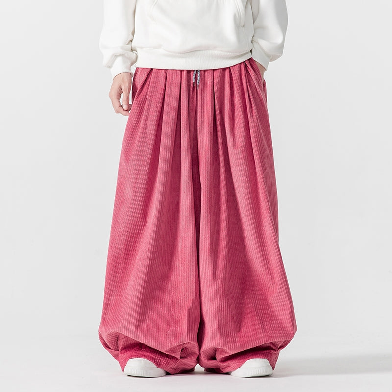 Laribes | Weite Cord-Sweatpants aus Baumwollmix