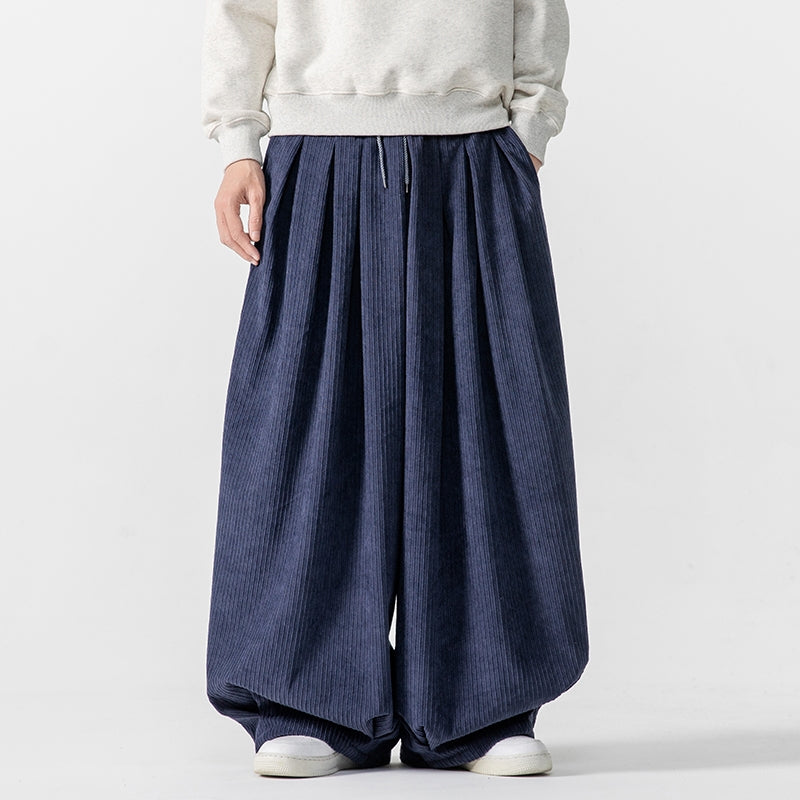 Laribes | Weite Cord-Sweatpants aus Baumwollmix