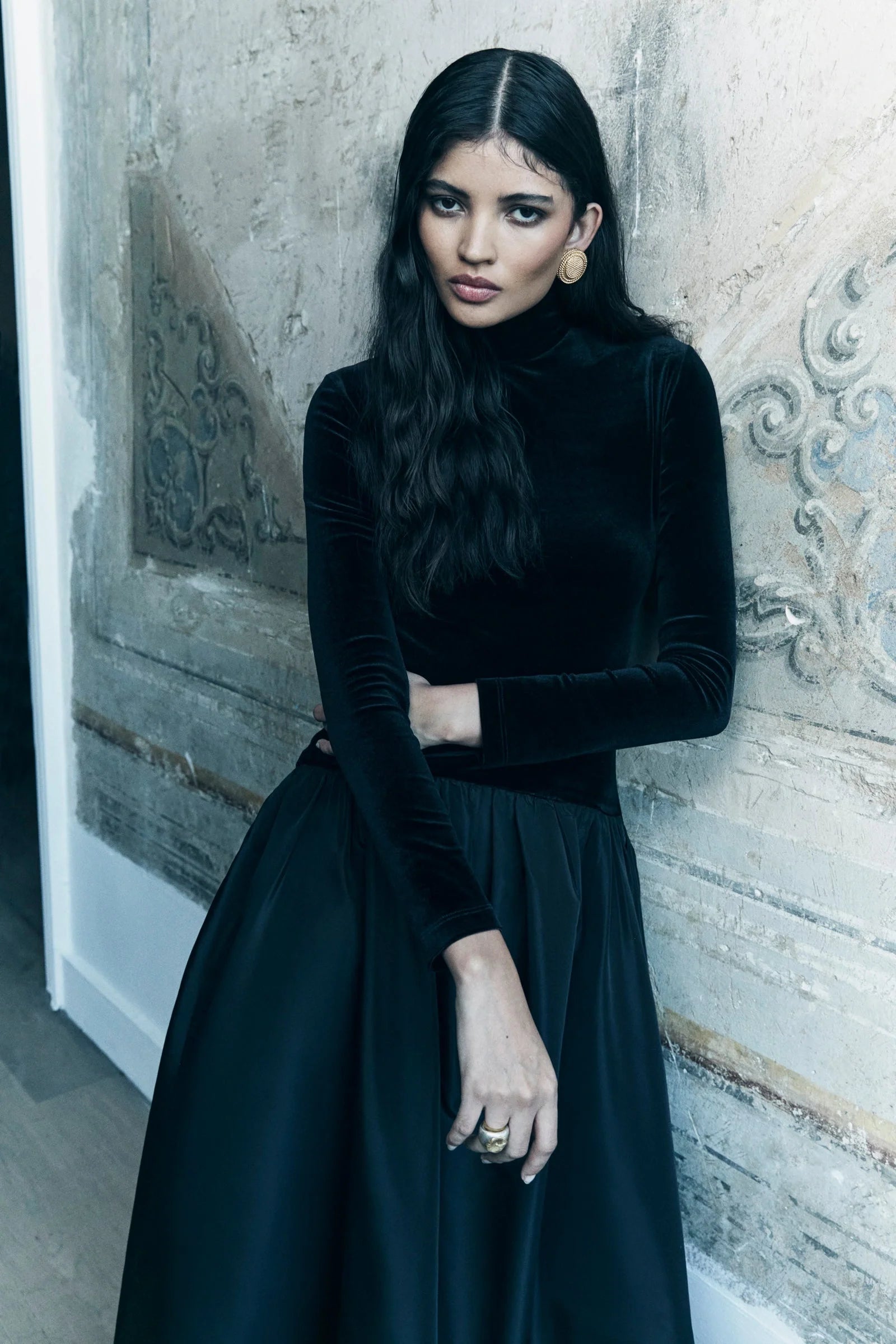 Florienne | Langärmliges Maxi-Kleid