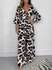 Juana | Heißer Verkauf Leopardenprint V-Ausschnitt Jumpsuit