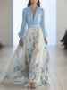 Yasmin | Langer Kleid mit Blumenmuster