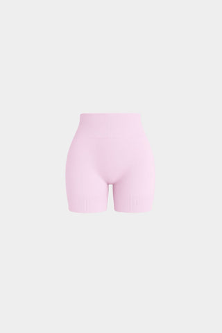 Janice | Nahtlose Sculpt Rippen-Kontur-Shorts | Pink