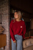 Teri | Strickpullover in Bordeaux