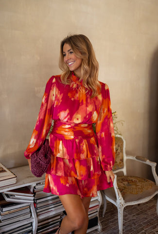 Kalani | Manaé-Robe - rosa und orange