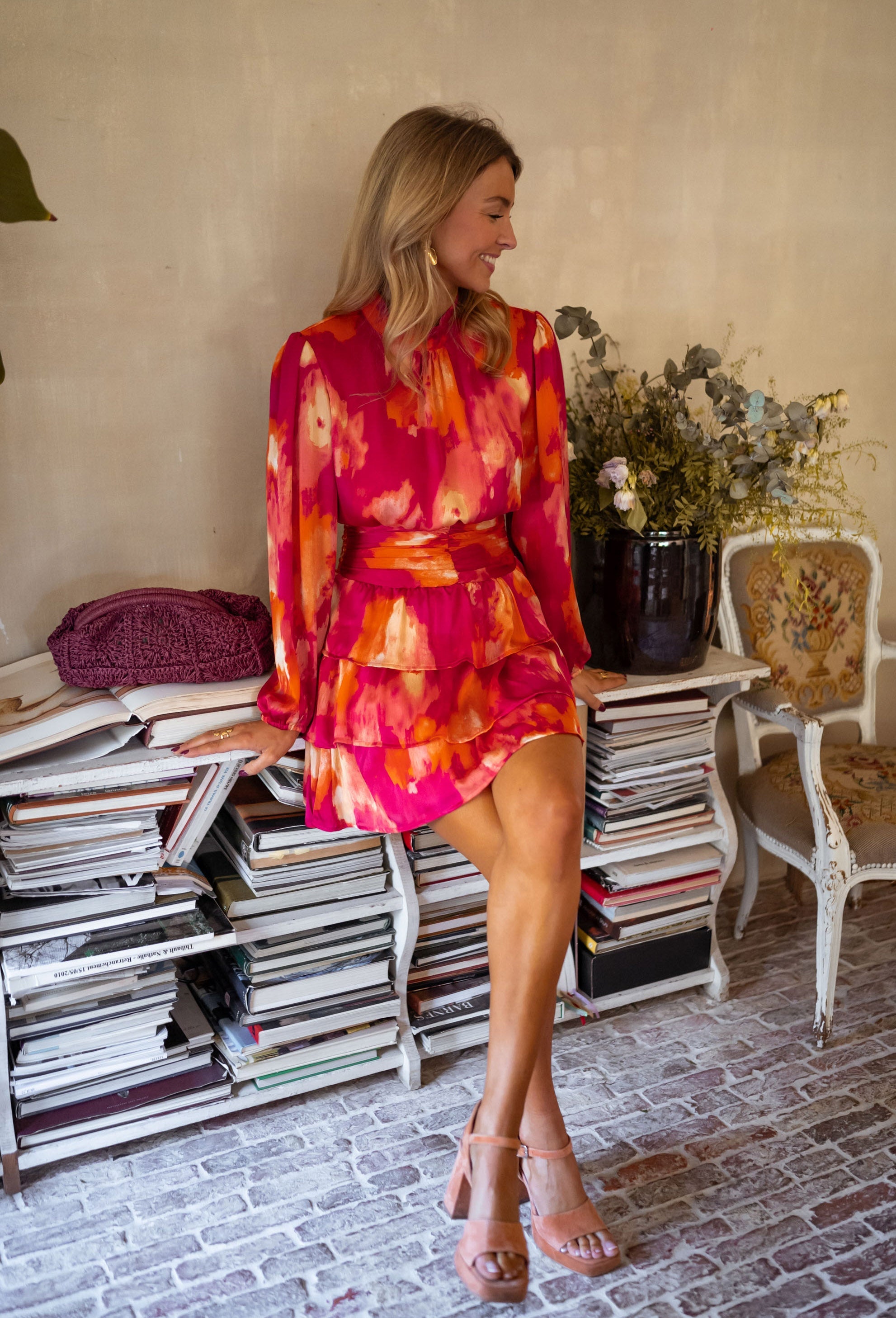 Kalani | Manaé-Robe - rosa und orange