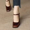 Terra | Elegante Lederpumps mit Blockabsatz
