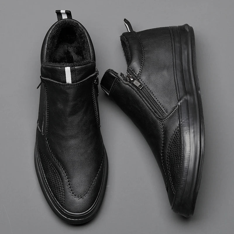 Brooks | Leder-Sneakers für kalte Tage