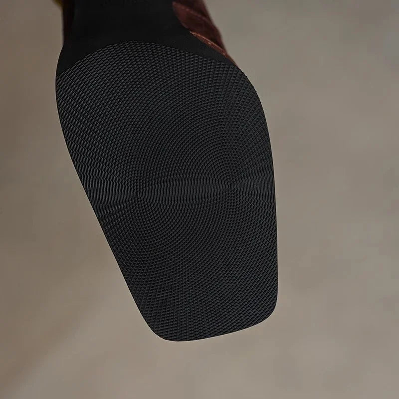 Terra | Elegante Lederpumps mit Blockabsatz