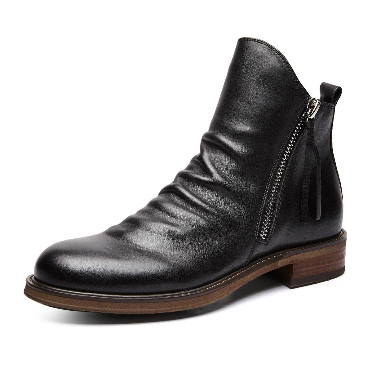 Antonio™ | Elegante Lederstiefel mit Reißverschluss