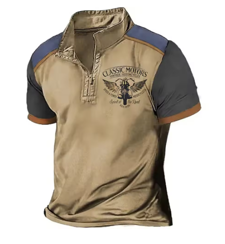 Tobias | Stilvolles Polo-Shirt mit halbem Reißverschluss