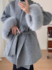 Grace | Eleganter Kunstpelzmantel für Herbst & Winter