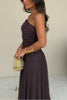 Waze | Toledo Ein-Schulter Mesh Maxikleid