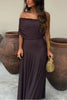 Waze | Toledo Ein-Schulter Mesh Maxikleid