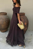Waze | Toledo Ein-Schulter Mesh Maxikleid