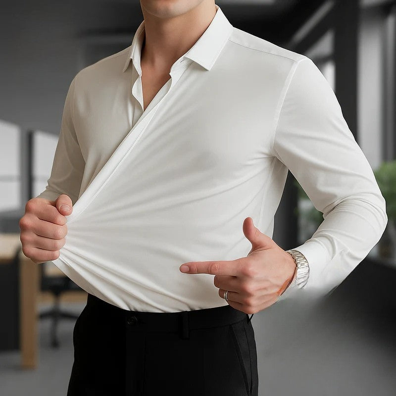 Santiago | Elegantes Faltenfreies Elastisches Hemd