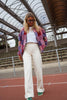 Mina | Kislon-Jacke - gemustert